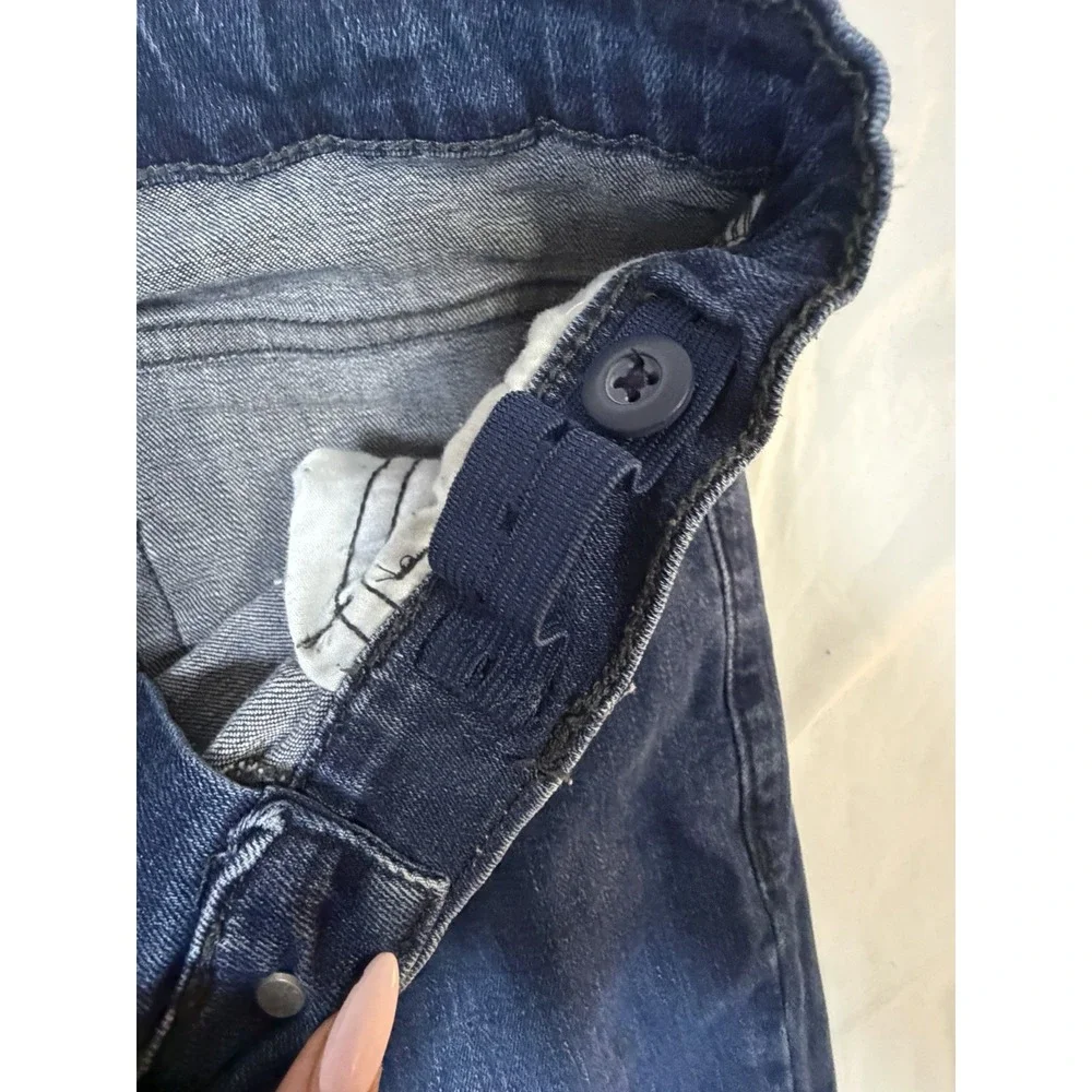 Boys Place Skinny Jeans Lot 2 Size 14 Adjustable Waist Stretch Blue Denim